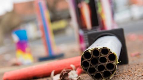 Stock image of a firework