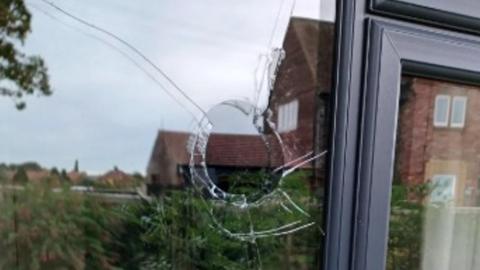 Image of a broken window