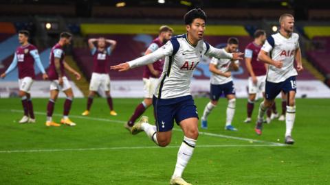 Tottenham's Son Heung-Min scores