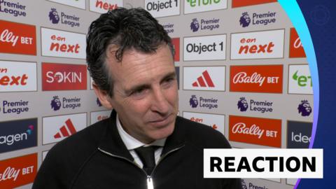 Unai Emery in post match interview 