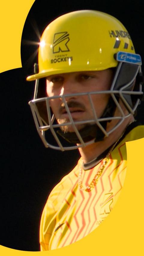 Tim David looks towards Moeen Ali