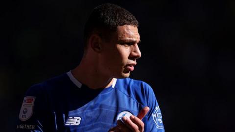 Cardiff City striker Yousef Salech
