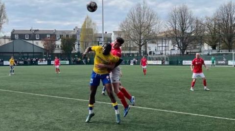 Jersey Bulls playing against Redhill