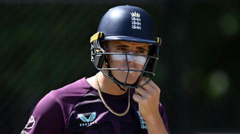 England's Jacob Bethell during a training session