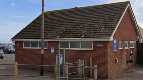 Old toilet block at Foxholes car park in Exmouth