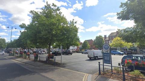 Bargate Green car park in Boston