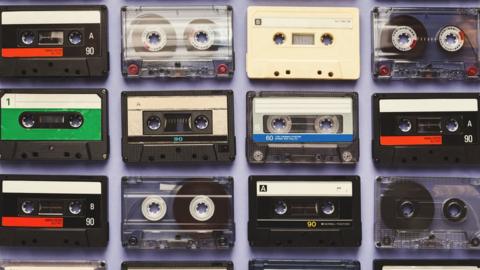 Several cassette tapes