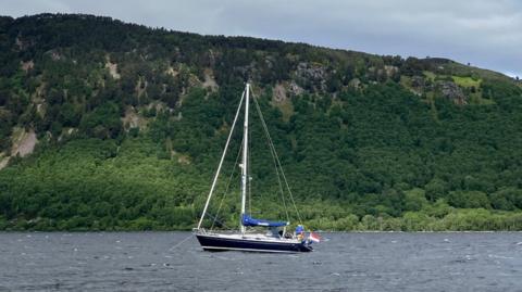 Yacht on Loch Ness
