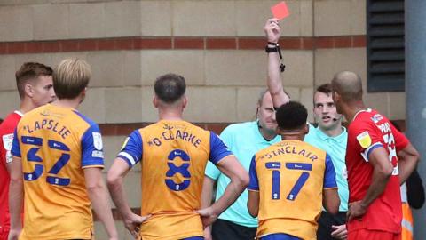 Leyton Orient and Mansfield Town melee from 25 September