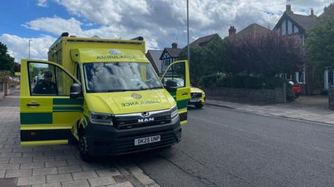 Ambulance outside school