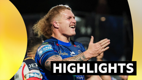 Caius Faatili celebrates for Wakefield against Catalans