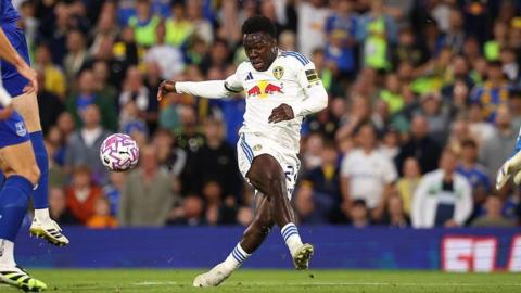 Willy Gnonto in action for Leeds