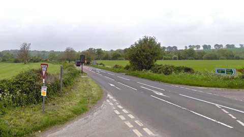 A346 near Burbage in Wiltshire