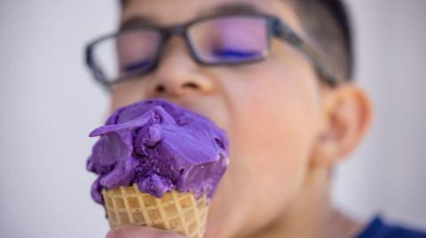 Ube ice cream