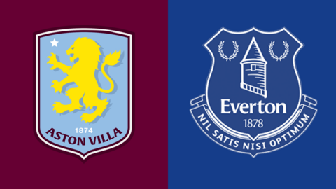 Aston Villa and Everton club badges