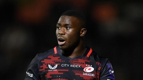 Samson Adejimi playing for Saracens