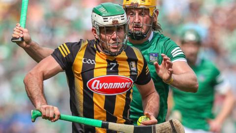 Kilkenny's Paddy Deegan attempts to burst away from Limerick's Tom Morrissey in last year's All-Ireland Hurling Final