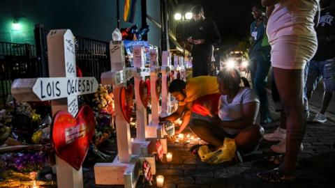 A memorial for victims of the Dayton, Ohio shooting