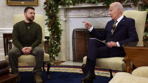 Zelesnky and Biden in Oval Office