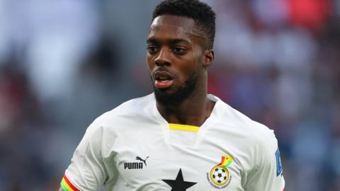 Inaki Williams in action for Ghana at the 2022 World Cup