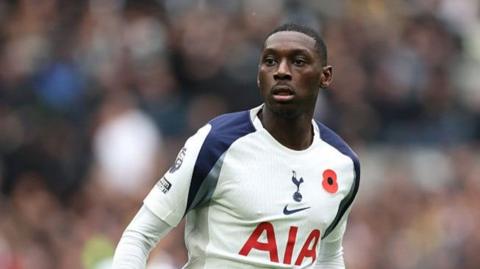 Randal Kolo Muani in action for Tottenham