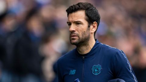 Cardiff City Manager Brian Barry-Murphy ahead of kick off