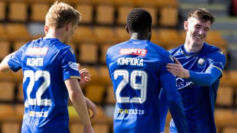 St Johnstone celebrate