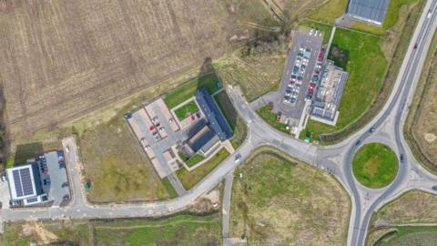 An aerial view of the South Lincolnshire Food Enterprise Zone