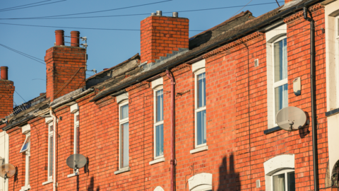 Red brick terraced housing