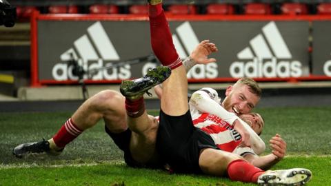 Sheffield United celebrate