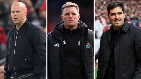 Arne Slot, Eddie Howe and Andoni Iraola