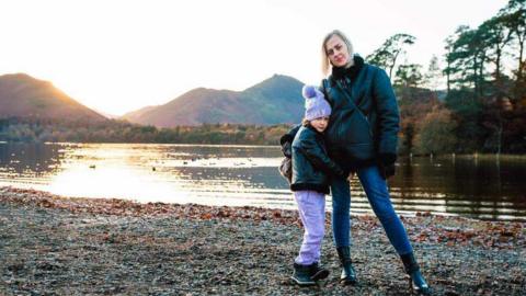 Kateryna and her daughter