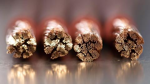 Copper cables.
