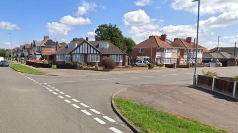 Image of Shakespeare Drive, at the junction with Hathaway Avenue in Braunstone Town