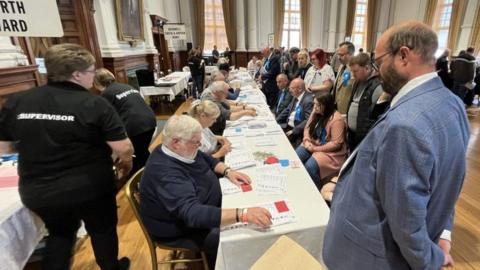 Local election count at Great Yarmouth