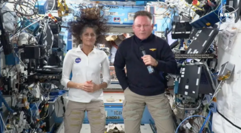 Suni Williams and Butch Wilmore gave a press conference from the International Space Station