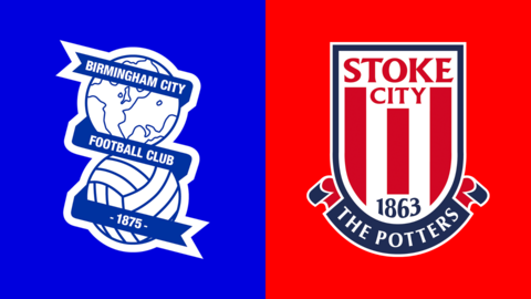 Birmingham City v Stoke City club crests