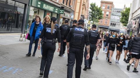 Police in Nottingham city centre