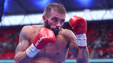 Anthony Cacace pictured during his bout with Josh Warrington last year