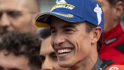 Marc Marquez smiling