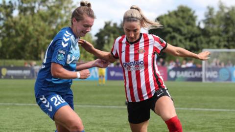 Durham v Sunderland in the Women's Championship last season