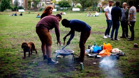Barbecue in London Fields