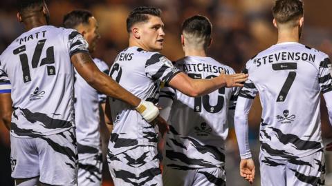 Forest Green Rovers celebrate goal