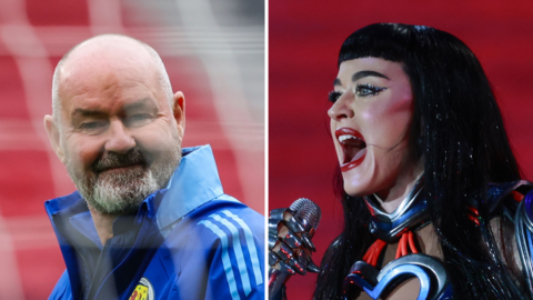 Steve Clarke and Katy Perry