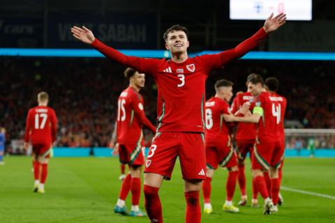 Wales celebrate win over Finland