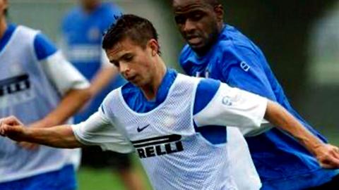 17-year-old Ben Greenhalgh training with Inter Milan