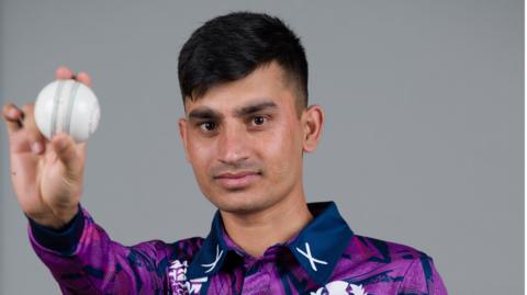 Zainullah Ihsan of Scotland poses for a portrait prior to the ICC Men's T20 World Cup India & Sri Lanka 2026