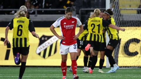 Arsenal lose to BK Hacken