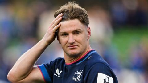 Jordie Barrett ruffles his hair