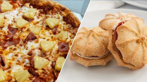 Hawaiian pizza and Viennese Whirl
